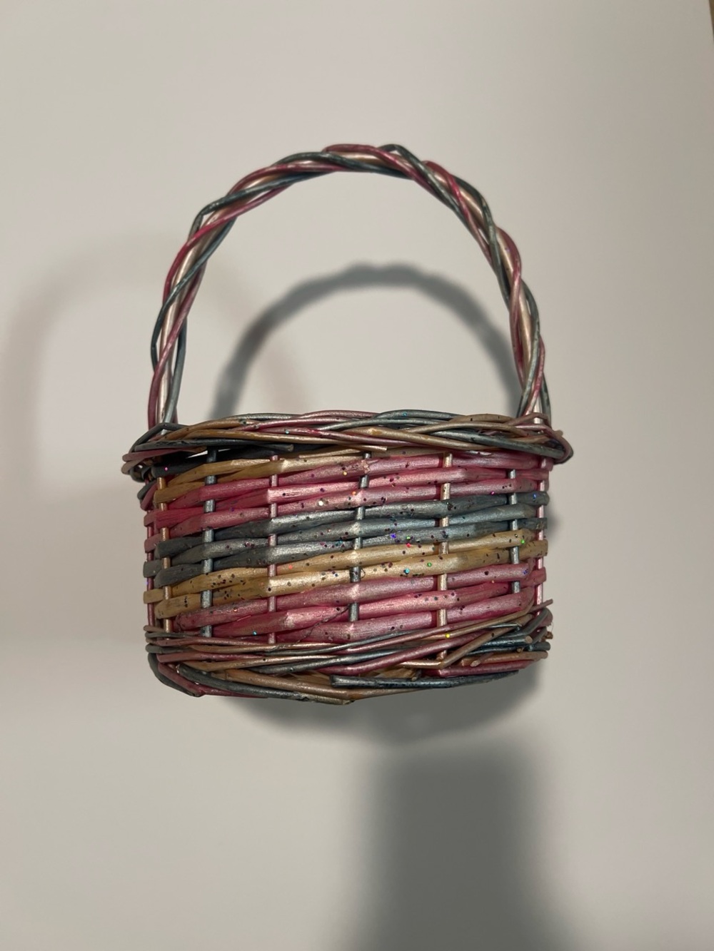 Handwoven Multicolor Decorative Basket